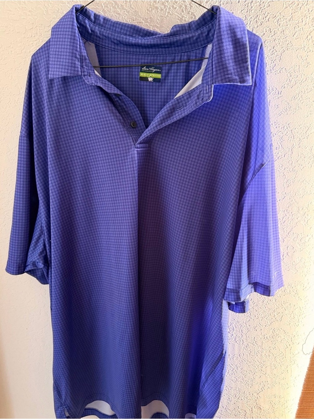 Hogan Performance Purple Textured Polo
